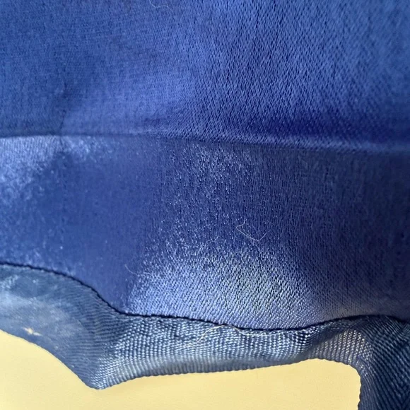 Jones New York Sleeveless Cobalt Blue Pleated Midi Dress with jewelled collar - Picture 10 of 10